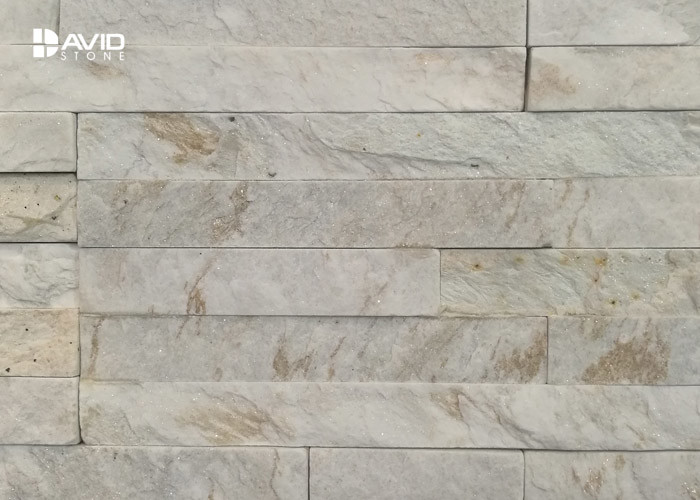 White Marble Cultured Stone Veneer Panels For Interior And Exterior Decor