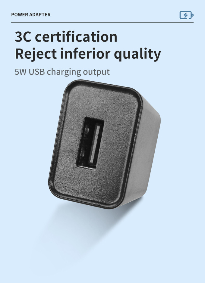 12V 0.5A AC DC Wall Mounted USB Charger With Short Circuit Protection