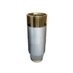 Two colors matched flower pot metal flower planter