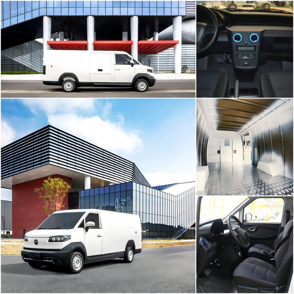 Transportation Electric Cargo Van New Gonow HU01 Electric Transit Van