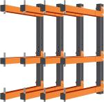 1.5mm Thickness Wall Mount Timber Organizer Holder for Durable Timber Organizati