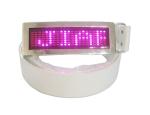 Digital scrolling LED diamond message belt buckle