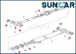 878000389 Oil Sealing Gasket Komatsu Excavator PC10-7 Bucket Cylinder Inner