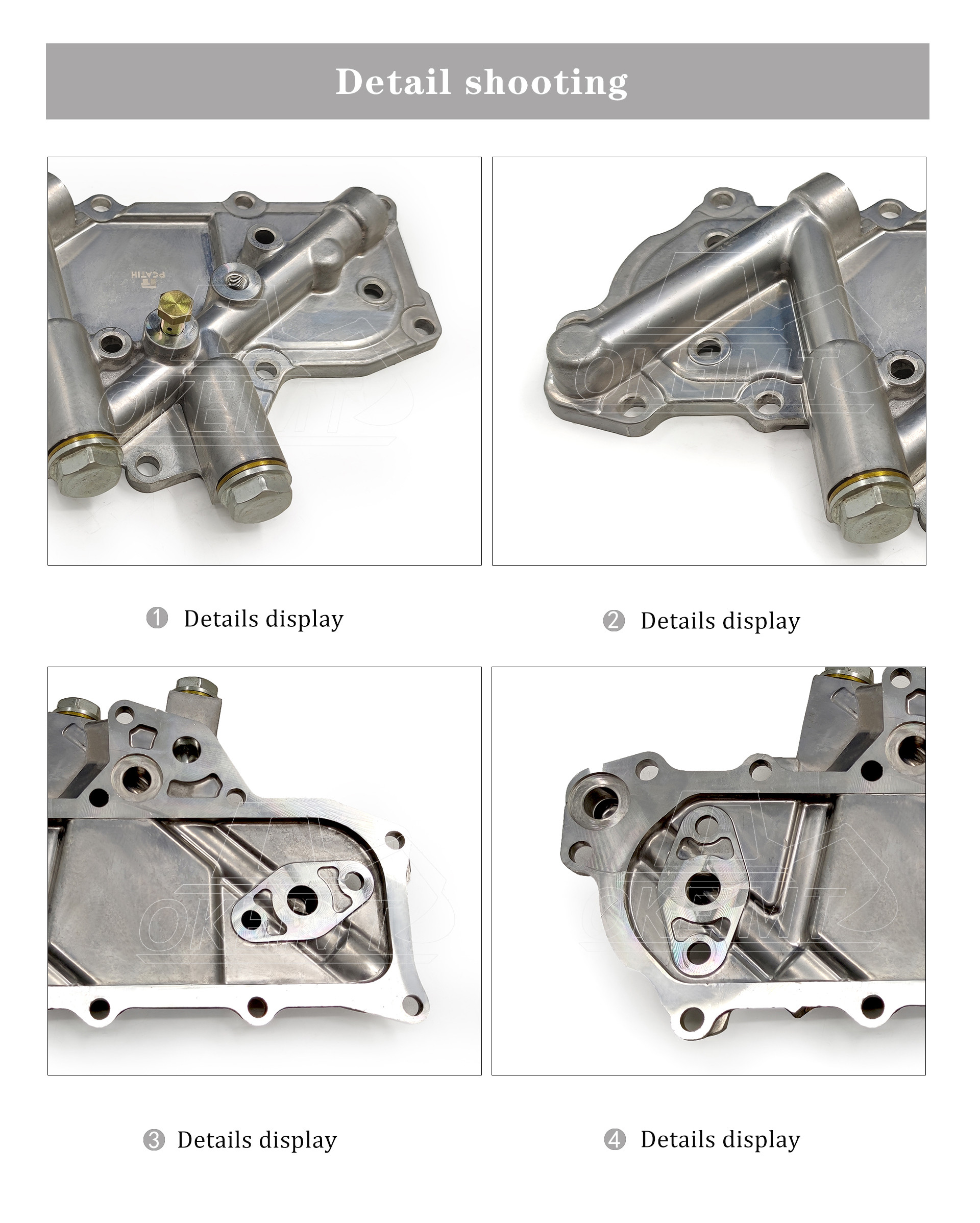 Factory Price Vehicles Equiment Excavator Engine Parts BD30 TD27 Oil Cooler Cover 21305-43G01 For Nissan