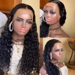 Deep Water Wave Lace Front Human Hair Wigs Pre Plucked Human Hair Wig