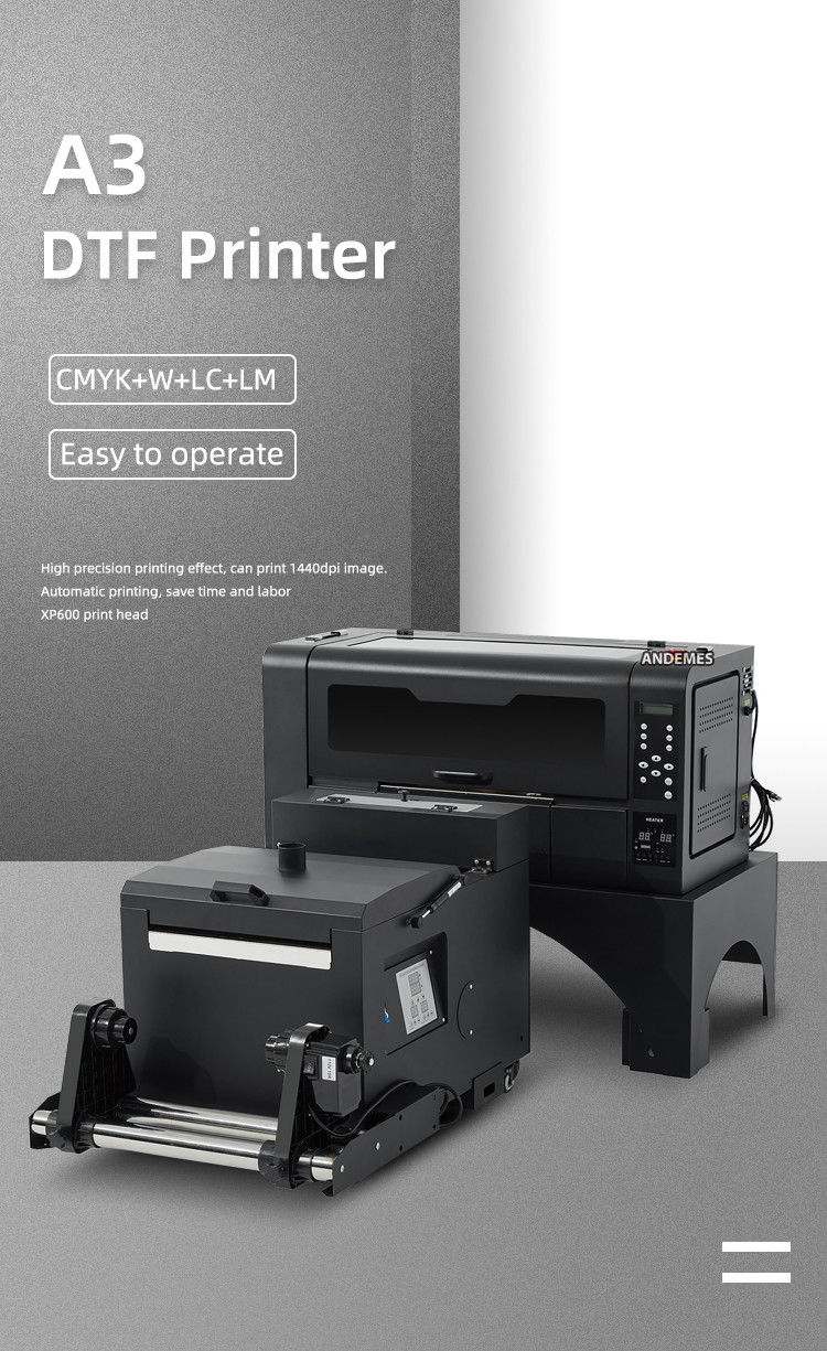 Home Cloths Printer Mini DTF Printing Machine with XP600 Heads and Powder Shaking