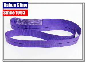 Quality Eco Friendly One Way Lifting Slings , Purple Lifting Straps 1000KG W.L.L wholesale