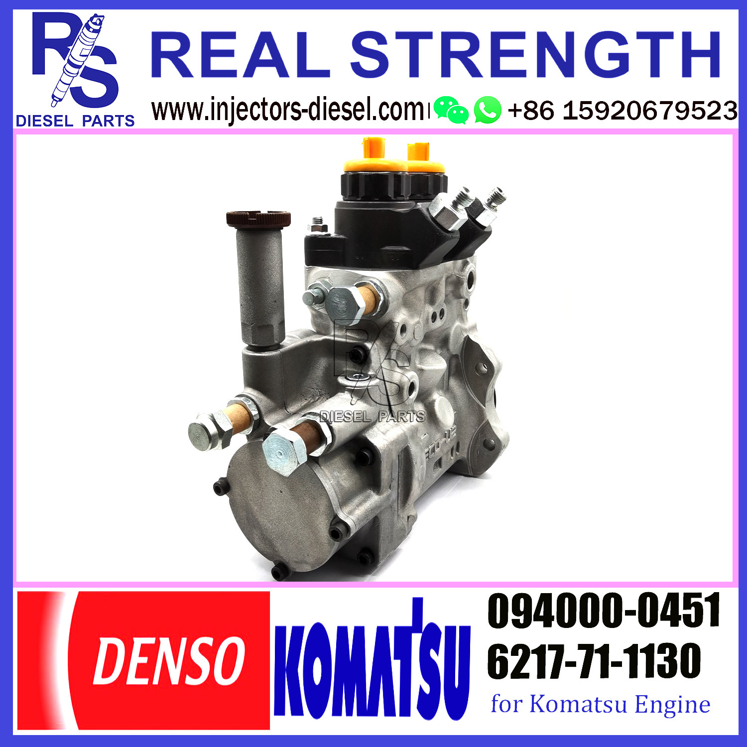 094000-0451 DENSO Diesel SA6D140E-3 Engine Fuel HP0 pump 094000-0451 For KOMATSU 6217-71-1130 WA600-6 D375A-5 PC1250-8