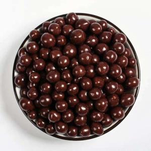Quality Delicious Vegan Black Chocolate Flavor Coated Roasted Peanut Snacks wholesale