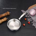 Best Selling 16cm Stainless Steel Polish Induction Fry Pan Cooking Pan Cookware