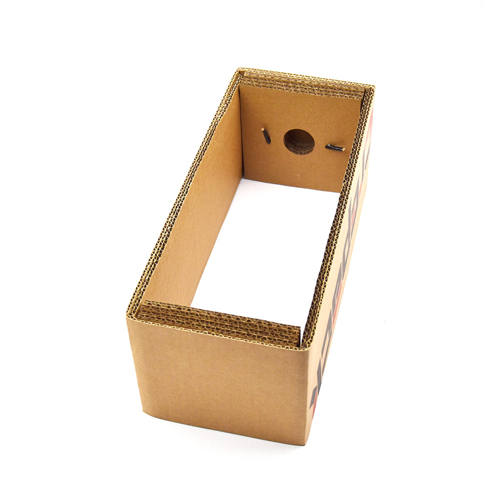 Corrugated Paper Simple Red Wine Box With Portable Rope Rigid Gift Boxes