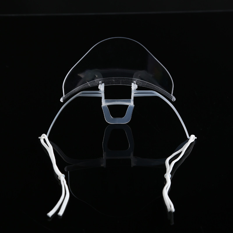 Slipping Resistant Transparent Plastic Face Mask For SPA