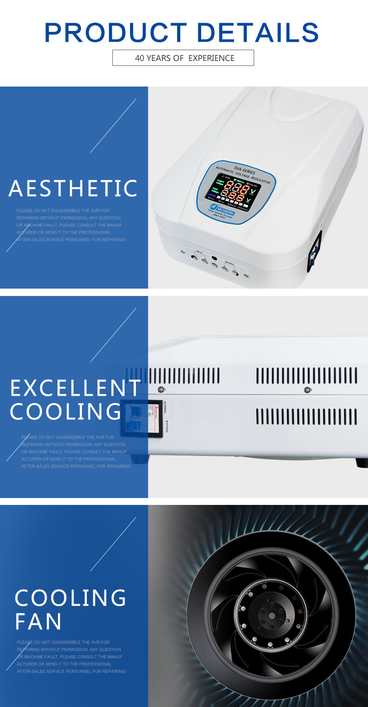 JAJA Series Energy Saving Household Voltage Stabilizer For Overvoltage Protection