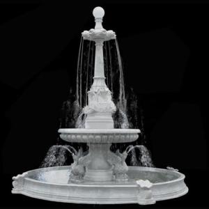 Quality Stone Fountain Carved Marble Water Fountain for Garden Outdoor (YKOF-12) wholesale