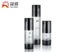 Round AS Black Cosmetic Bottle Packaging For Skin Care Cream , 15ml 30ml 50ml