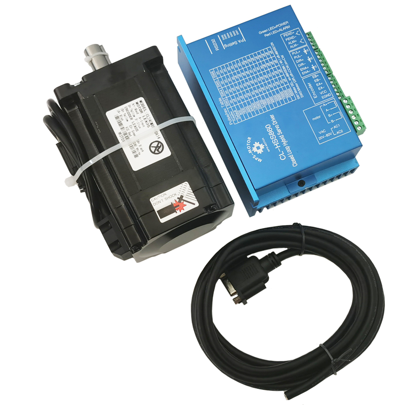 Hss86 2-Phase Hybrid Stepper Servo Driver 86HSE4N 4NM 1000RPM 5A 14mm Single Shaft