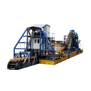 Quality Bucket Chain Type Gold Dredge Boat High Efficiency Gold Mining Dredge Boat wholesale