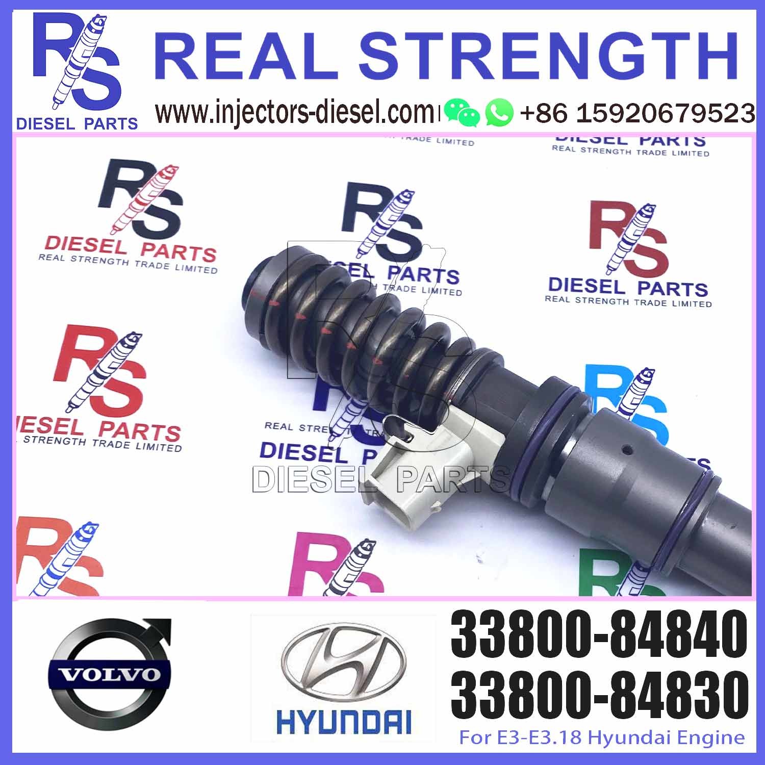 High Quality Auto Parts common rail fuel injector 63229468 3380084840 33800-84840