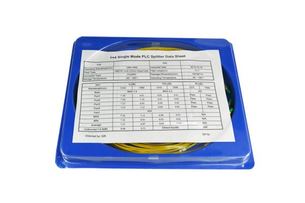 Small Fiber Optic Splitter Wide Wavelength Bandwidth High Availability
