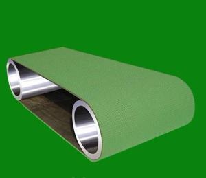 Quality 1.6mm Thickness PVC Conveyor Belt Diamond Top Baggage Conveyor Belt Green Black wholesale