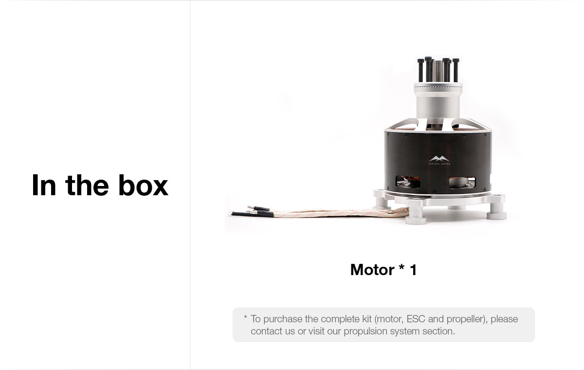 High Power 154120 80kg Thrust Heavy Lift Brushless Motor 90V For Commercial Operations