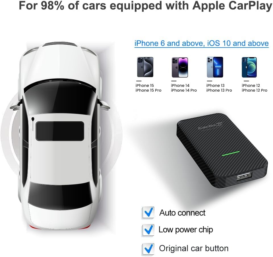 U2W Wired To Wireless Carplay Adapter Convert To Wireless Carplay For Porsche Panamera Cayenne Macan 911 718