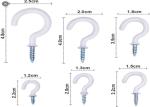 Multiple Kitchen Plastic Coated Iron 4.9mm Eye Hook Nails