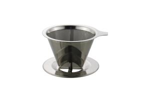 Quality 304 Stainless Steel Coffee Filter Simple Coffee Worker With Folded Edge wholesale