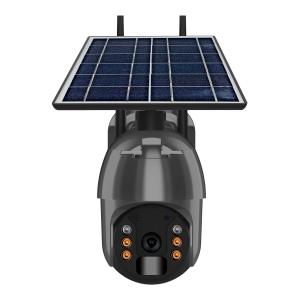 Quality 2K 4G Solar Camera Cloud Storage 8W Solar Panel 15600mAh Rechargeable Battery Camera wholesale