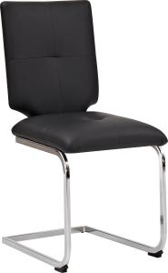Quality PU Leather Modern Dining Chairs Synthetic Furnishings wholesale