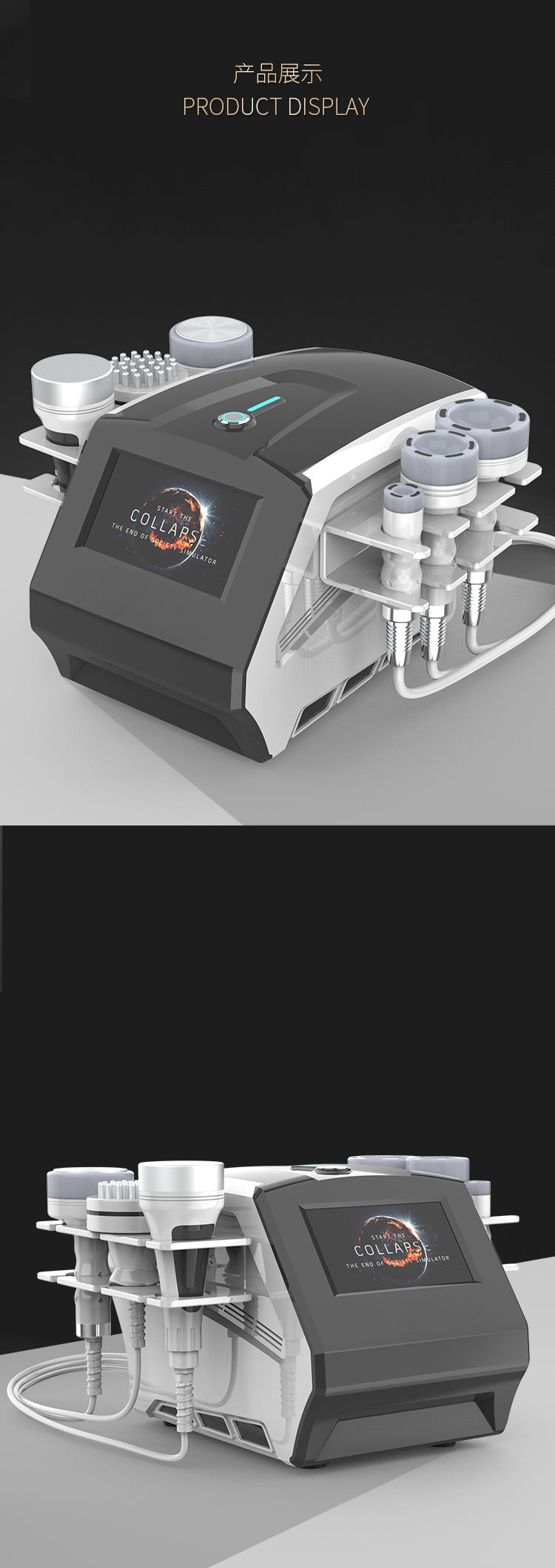 Cavitation Machine Radiofrquence 6 In 1 80K Vacuum Weight Loss Machine Beauty Device Wrinkle Removal For Beauty Solon