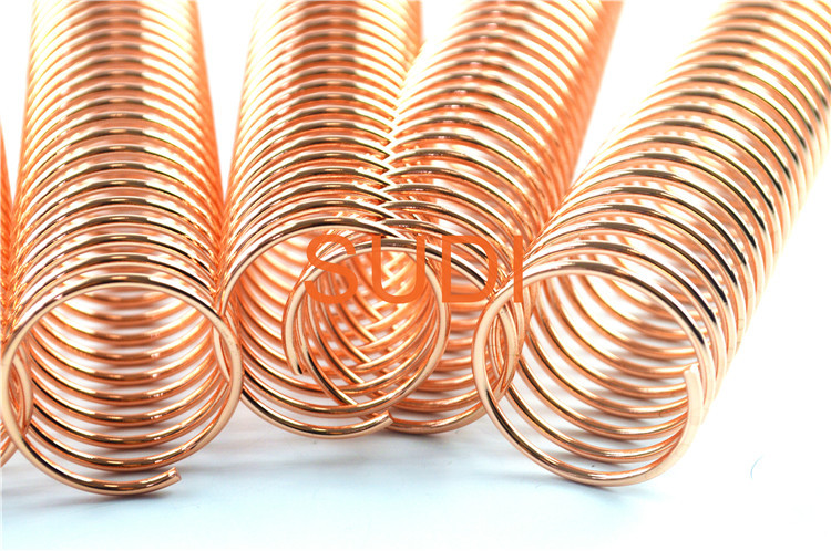 Rose Gold P5:1 3/8" Metal Spiral Binding Coils