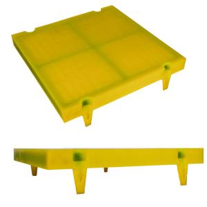 Quality Linear Vibrating Poly Screen Panels Yellow Efficient Screening wholesale