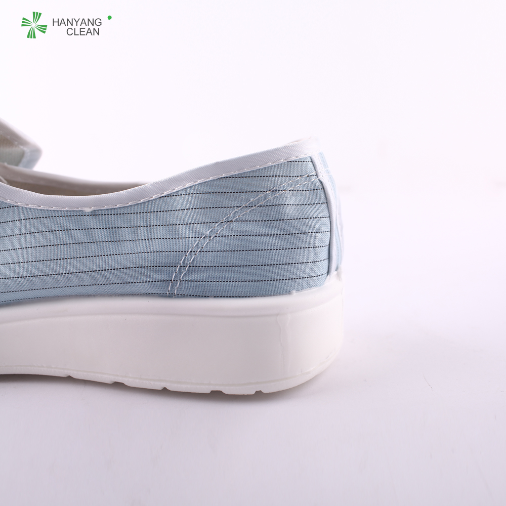 Dustproof Lab ESD Cleanroom Shoes With Anti Static Textile Lining And PVC Sole