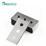 Three Hole Film Cutting Blade Double Bevels Industrial Razor Blade