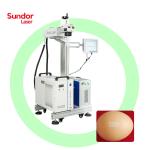 Fly online uv laser marking machine on glass metal plastic paper for date