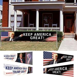 Quality Polyester Donald Trump 300*50cm Advertising Banner Flags wholesale