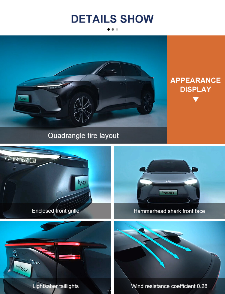 2023 To-yota BZ4X Electric Car with 100kWh Battery Capacity and 3005mm Wheel Base Long Range Pro Energy Vehicle