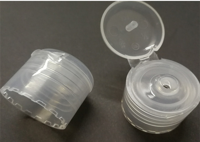 Translucent Plastic Screw Caps For Body Lotion / Shampoo Bottle 24 / 410