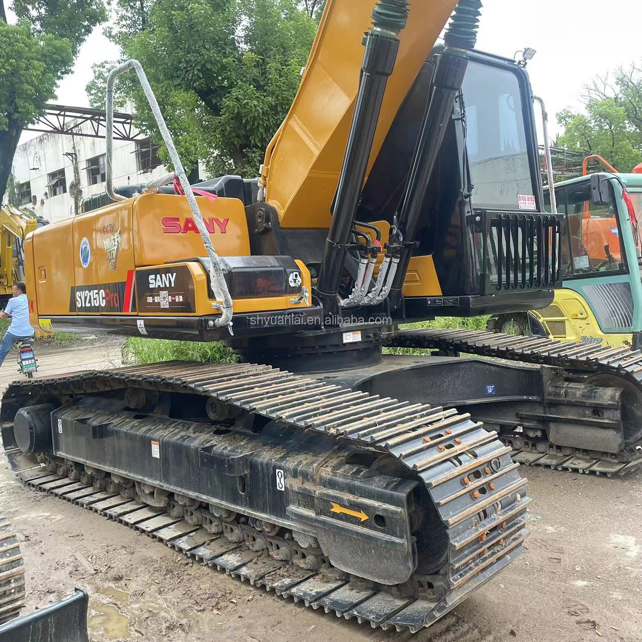 Sany SY215 Second Hand Excavator Original Paint High Work Efficiency