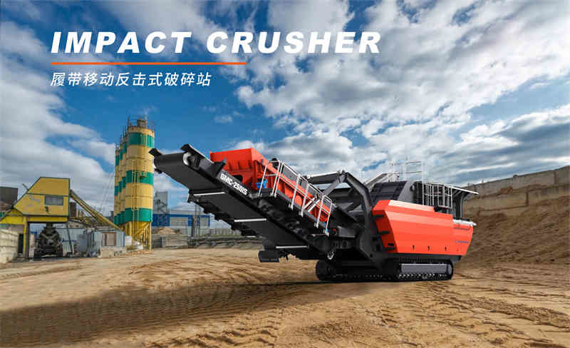 Mobile Type Impact Crusher For Stone And Construction Waste Crushing