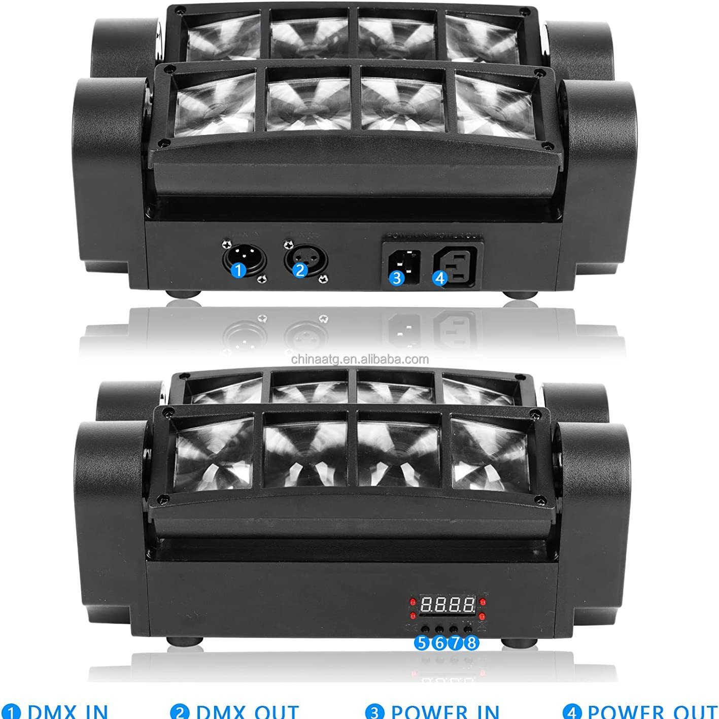 AC100-240V 50-60Hz LED Moving Head Stage Wash Light Bar For Disco And Party