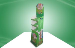 Quality Promotion Snack POS Cardboard Displays With Three Shelves For Retail Stores wholesale