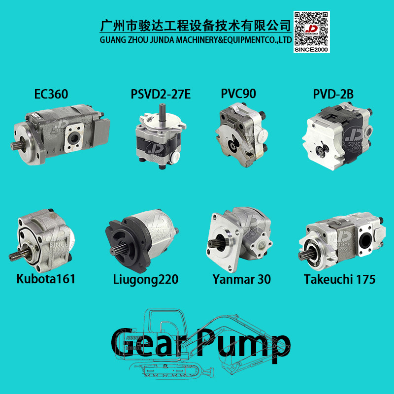 Grey Color Komatsu PC50 Hydraulic Gear Pump