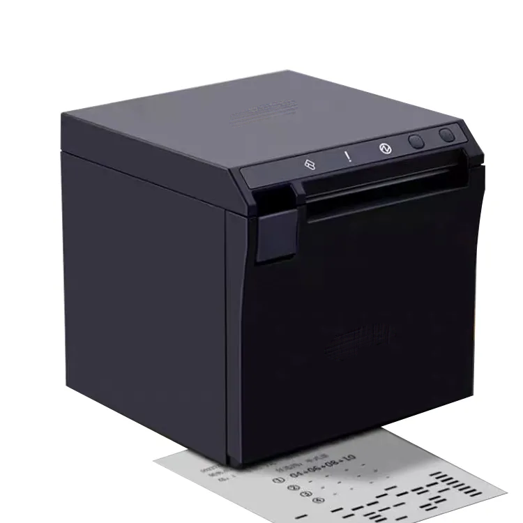 80mm Direct Thermal Receipt BT Printer with USB LAN Serial WIFI in Black and White