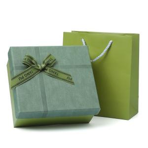 Quality Green Lid And Base Box Rigid Cardboard Carton Box Gift Packaging Paper Boxes wholesale