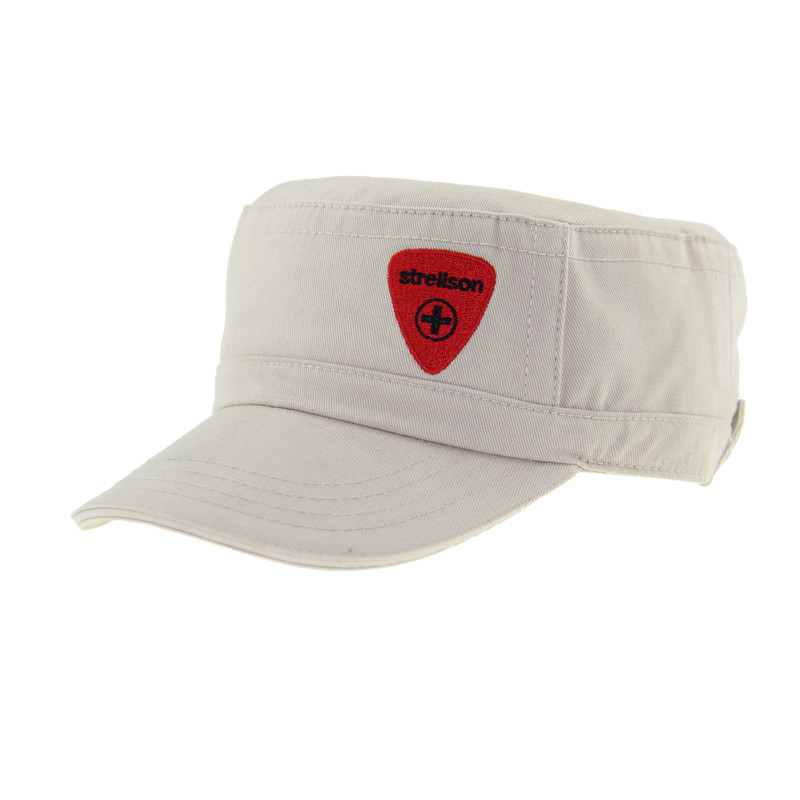 Pre Curved Sandwich Peak Military Cadet Cap Adjustable With Velcro Closure