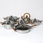 cookware set wholesale NonStick pots and pans set stainless steel Granite pots