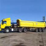 CIMC 4 Axle 60 Tons Hydraulic Dump Tipping Trailers Farm Full Type Rear Tipper