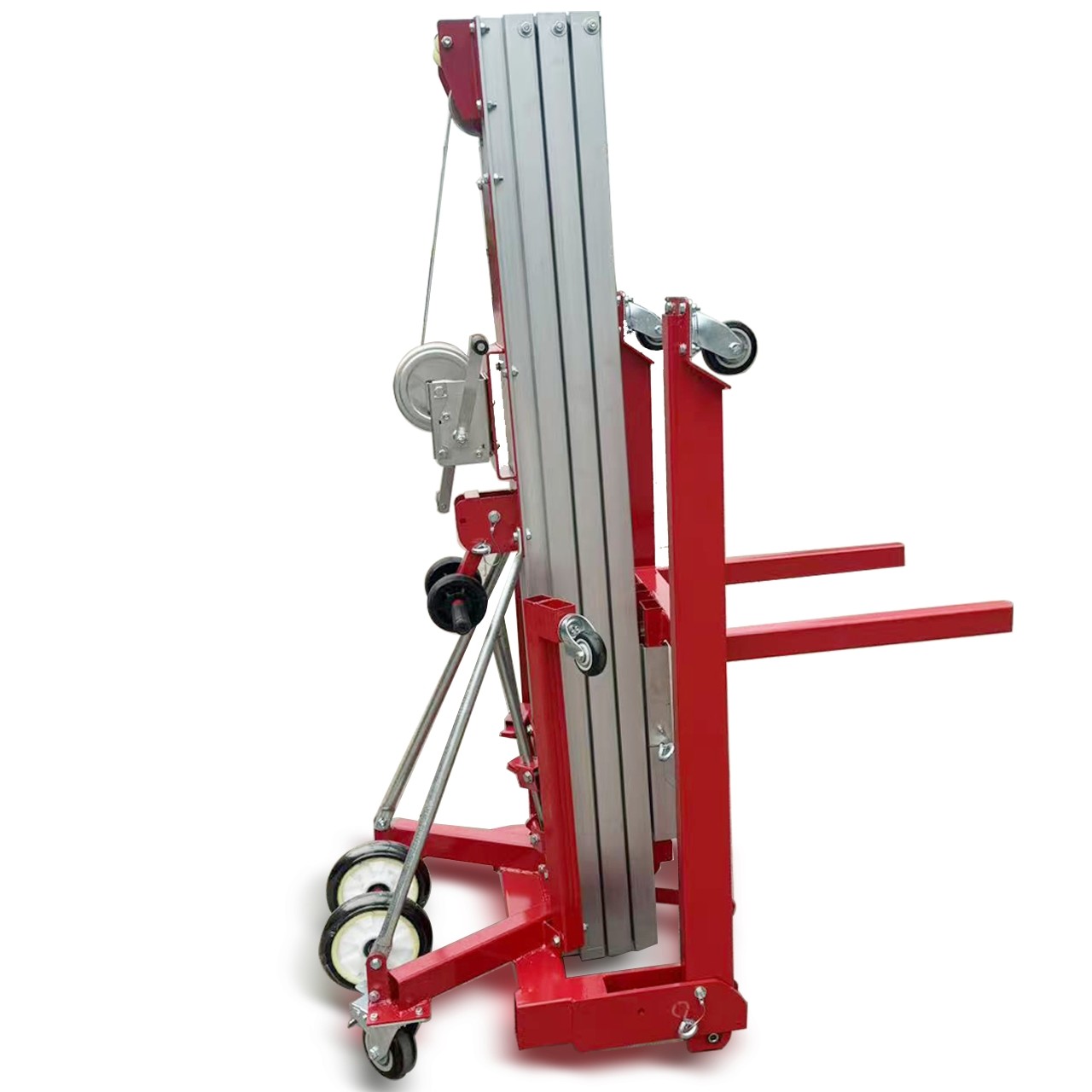 4-10m Corrosion Resistant Manual Telescopic Lift Aerospace Grade Aluminum Alloy Construction